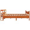 vidaXL Cadre de lit et t&ecirc;te de lit cire marron 200x200 cm bois de pin