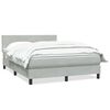 vidaXL Sommier &agrave; lattes de lit et matelas gris clair 160x220cm velours