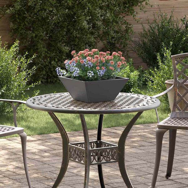 vidaXL Cache-pot de jardin 5 pcs Noir 35 x 35 x 15 cm