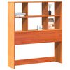 vidaXL T&ecirc;te de lit avec rangement cire marron 75 cm bois massif de pin