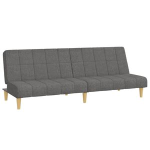 vidaXL Canap&eacute;-lit &agrave; 2 places gris clair tissu