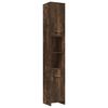 vidaXL Ensemble de meubles de salle de bain 4 pcs Ch&ecirc;ne fum&eacute; Bois