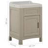 vidaXL Armoire de buanderie 60x51x89 cm Sable