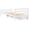 vidaXL Cadre de lit sans matelas blanc 90x200 cm bois de pin massif