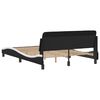 vidaXL Cadre de lit Dover noir et blanc 120x200 cm similicuir