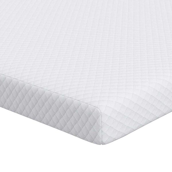 vidaXL Surmatelas Blanc 140 x 200 cm Tissu Jacquard
