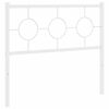 vidaXL Tête de lit métal blanc 100 cm