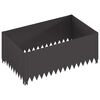 vidaXL Bordure de Pelouse 100 x 60 x 35 cm Acier Noir