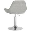 vidaXL Tabouret de bar Gris clair Tissu