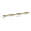 vidaXL &Eacute;tag&egrave;res murales 4 pcs blanc et ch&ecirc;ne sonoma 100x9x3 cm