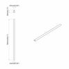 vidaXL Tige de placard 2 pcs Argent&eacute; 764 x 15 x 29 mm