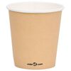 vidaXL Tasses &agrave; caf&eacute; en papier 200 ml 500 pcs Marron
