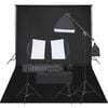 vidaXL Kit de studio photo avec &eacute;clairage et toile de fond