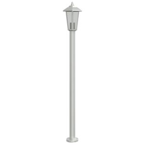 vidaXL Lampadaire d'ext&eacute;rieur argent&eacute; 120 cm acier inoxydable