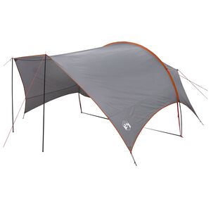 vidaXL Tarp de camping r&eacute;sistant &agrave; l'eau Gris et orange