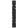 vidaXL Pieds de table basse en forme de V, 2 pi&egrave;ces, noir, 60 x (42-43,3) cm, acier