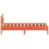 vidaXL Cadre de lit sans matelas cire marron 75x190 cm bois pin massif