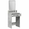vidaXL Table de Toilette Gris b&eacute;ton 50 x 41 x 140 cm Bois d'ing&eacute;nierie