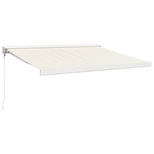 vidaXL Auvent manuel 3,5 x 2,5 m Cr&egrave;me 100 % polyester