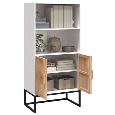 vidaXL Buffet blanc 60x35x125 cm bois d'ingénierie