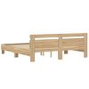 vidaXL Cadre de lit sans matelas ch&ecirc;ne sonoma 200x200 cm