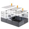 Ferplast Cage &agrave; lapins Multipla 107,5x72x50 cm Noir