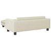 vidaXL Lit pour chien avec extension cr&egrave;me 100x50x30 cm velours