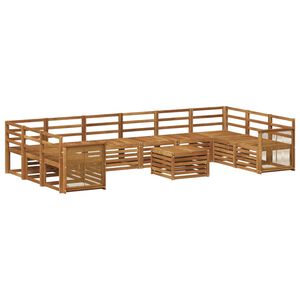 vidaXL Ensemble de canap&eacute;s d'ext&eacute;rieur 8 pcs Naturel