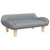 vidaXL Lit pour chien gris clair 70x40x24 cm tissu