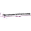 vidaXL Lit sur&eacute;lev&eacute; &agrave; gabion Acier galvanis&eacute; 500x100x20 cm