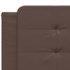 vidaXL Lit avec matelas Zadar marron 200x200 cm similicuir