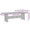vidaXL Ensemble &agrave; manger de jardin 9 pcs coussins gris r&eacute;sine tress&eacute;e