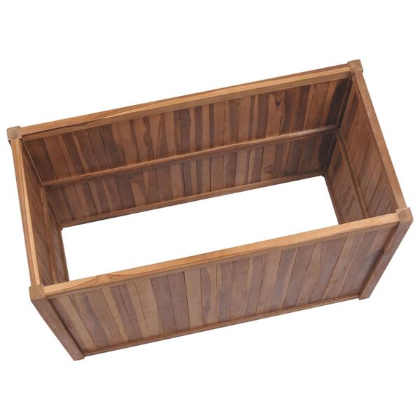 vidaXL Lit sur&eacute;lev&eacute; 100x50x50 cm Bois de teck solide