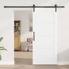 vidaXL Porte coulissante Blanc 86 x 198,5 cm Pin massif
