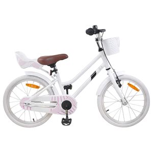 vidaXL V&eacute;lo pour Enfants 18 Pouces pour les 5-7 ans Blanc