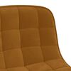vidaXL Chaises pivotantes &agrave; manger lot de 2 Marron Velours
