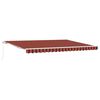 vidaXL Auvent r&eacute;tractable Orange et marron 450 x 300 x 165 cm