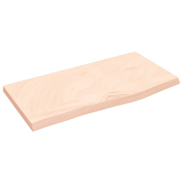 vidaXL &Eacute;tag&egrave;re murale 60x30x(2-4) cm bois de ch&ecirc;ne massif non trait&eacute;