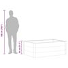 vidaXL Lit sur&eacute;lev&eacute; de jardin WPC 150x100x54 cm Gris