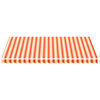 vidaXL Tissu de remplacement pour auvent Jaune et orange 4,5x3 m