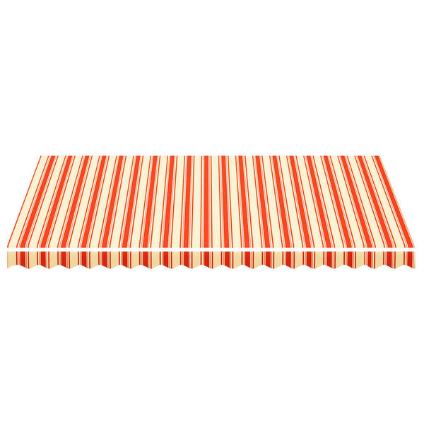 vidaXL Tissu de remplacement pour auvent Jaune et orange 4,5x3 m