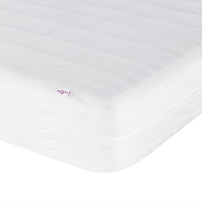 vidaXL Matelas en mousse blanc 90x200 cm dureté H2 H3