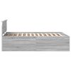 vidaXL Cadre de lit Gris Sonoma 160 x 200 cm Bois d'ing&eacute;nierie