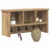 vidaXL Porte-manteau mural ch&ecirc;ne artisanal 50 x 16 x 26 cm