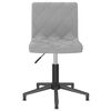 vidaXL Chaises pivotantes &agrave; manger lot de 2 gris clair velours