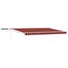 vidaXL Auvent r&eacute;tractable &eacute;lectrique Orange, Marron, Blanc 5 x 3 m