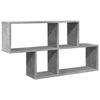 vidaXL &Eacute;tag&egrave;re murale gris b&eacute;ton 100x20x53 cm bois d'ing&eacute;nierie
