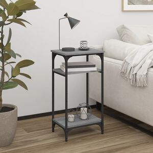 vidaXL Table d'appoint Sonoma gris 40x30x75 cm Bois d'ing&eacute;nierie