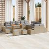 vidaXL Ensemble de canap&eacute; de jardin 13 pcs Beige et Gris clair