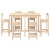 vidaXL Ensemble de bar de jardin 7 pcs Bois de pin massif
